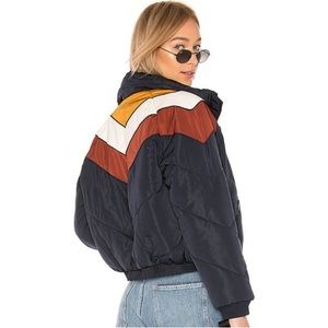 Free People Heidi Chevron Puffer Jacket